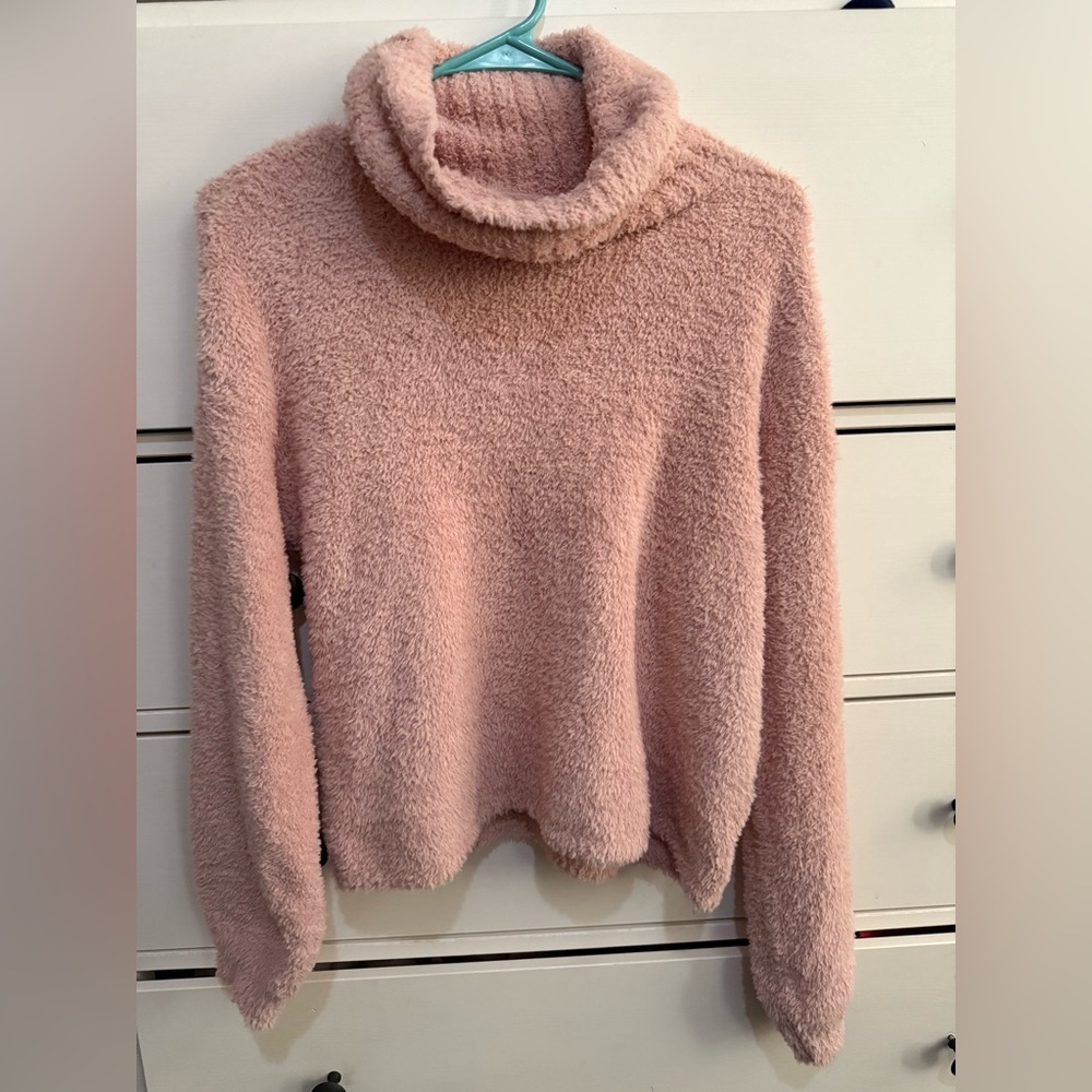 SO Soft Plush Turtleneck Sweater - Dusty Pink - Picture 11 of 11